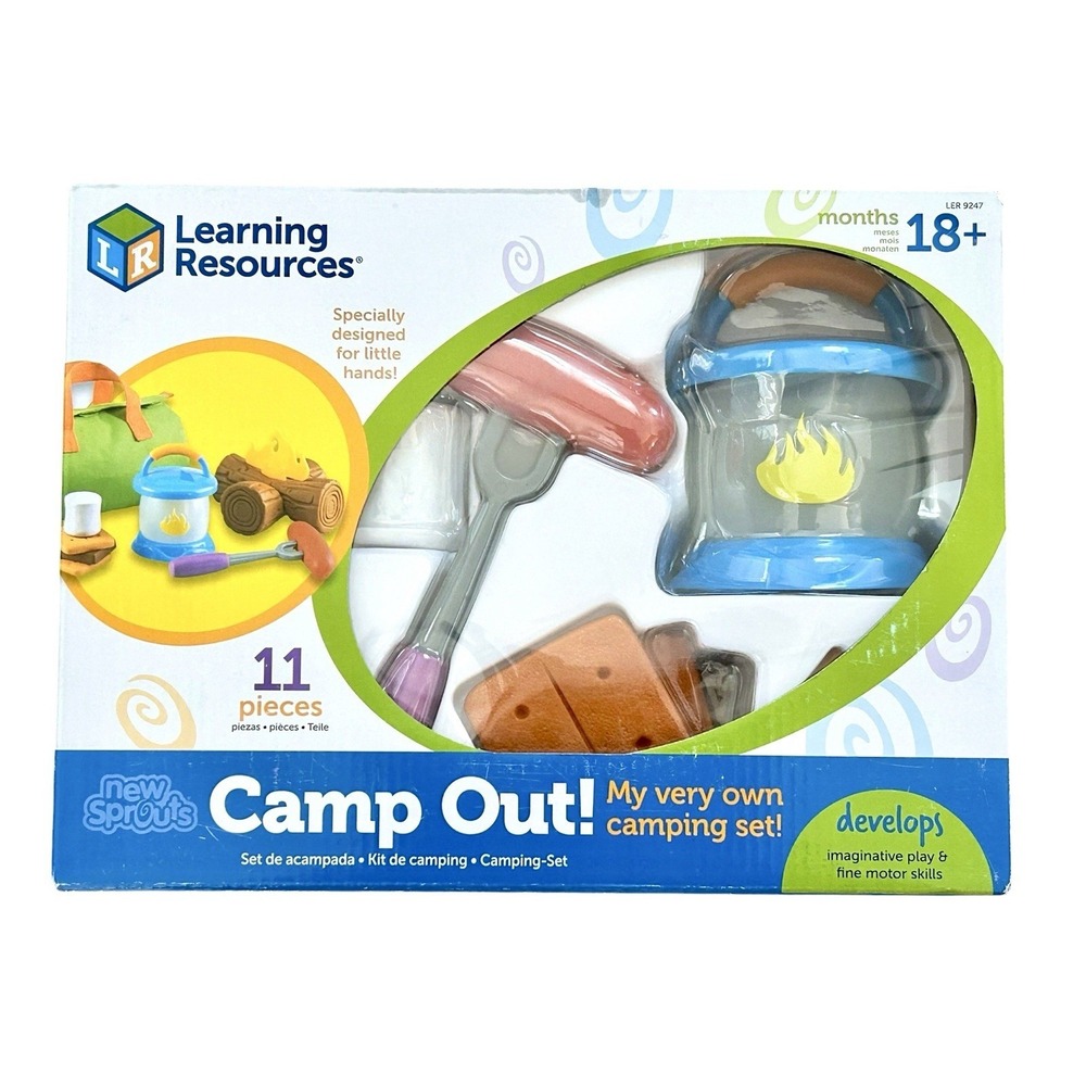 Learning Resources New Sprouts Camp Out My Own Camping Set Motor Skills Play